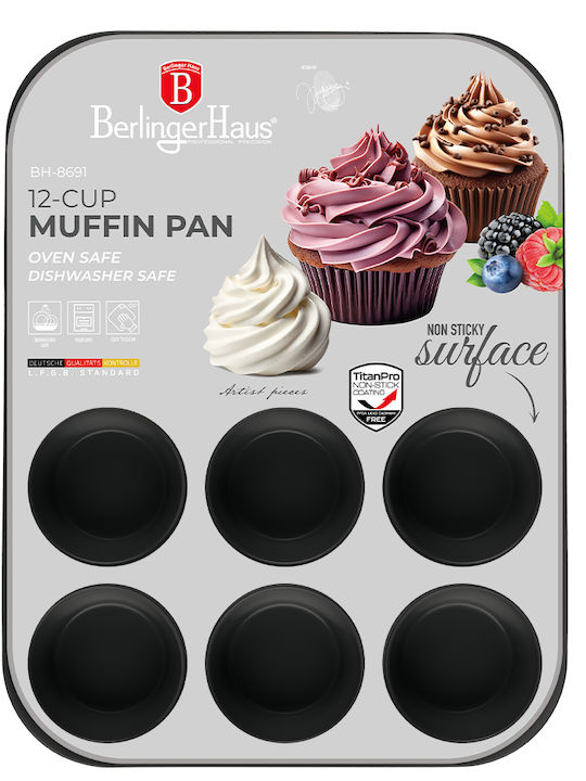 Berlinger Haus Cupcakes & Muffins 12 Cups Baking Pan 35x26.5x3cm