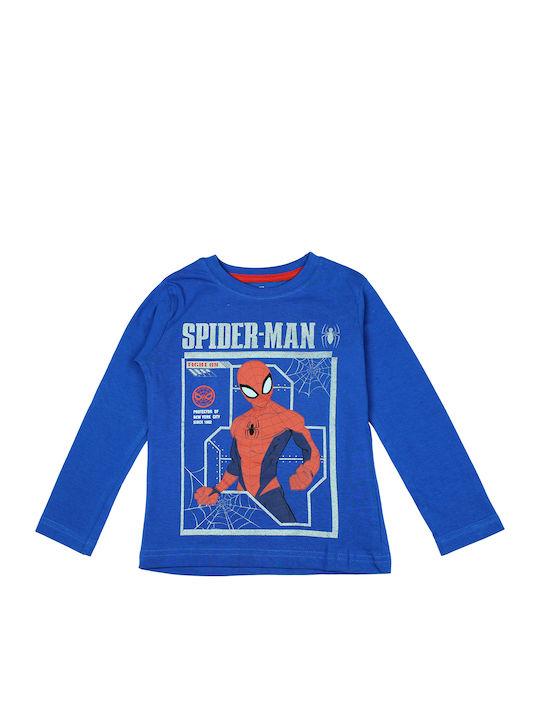 Spiderman Kinder Schlafanzug Winterlich Albastru/rosu
