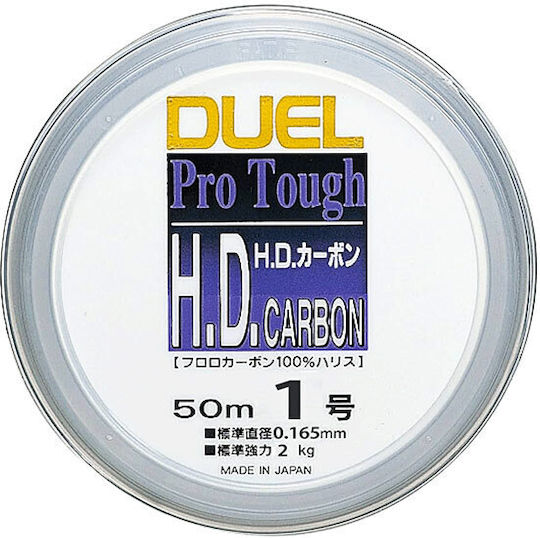 Duel H.d Carbon 100% Fluorocarbon Fishing Line Transparent 50m / 0.405mm