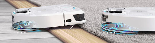 Hobot Legee D8 LuLu Σκούπα Ρομπότ με Χαρτογράφηση Laser & Απορρόφηση 5000Pa Λευκή