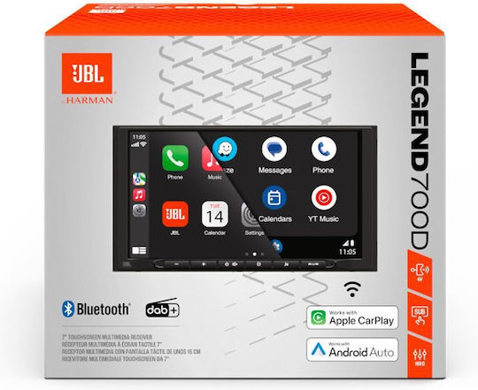 JBL Ηχοσύστημα Αυτοκινήτου 2 DIN (Bluetooth/USB) με Οθόνη Αφής 7"