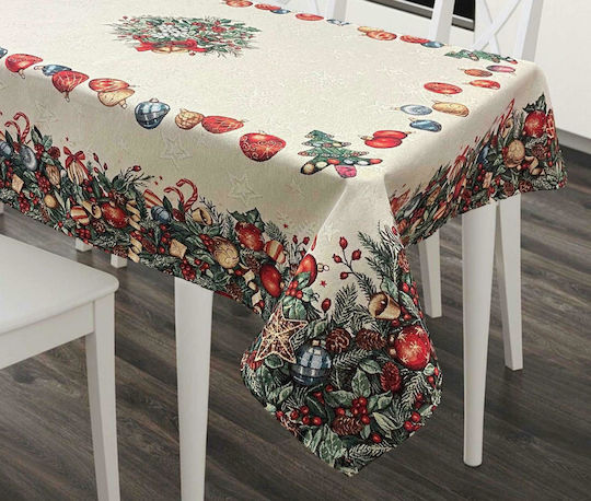 Linea Home Presents Set Christmas Tablecloths Fabric Multicolored 2pcs