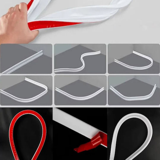 Flexibler selbstklebender Wasserhalte-Streifen 2m Grau