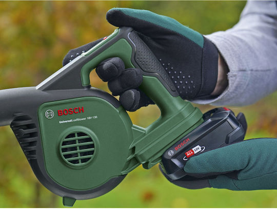 Bosch Φυσητήρας Χειρός 18V με 1 Μπαταρία 2.5Ah & Ρύθμιση Έντασης με Μέγιστη Ταχύτητα Αέρα 245km/h