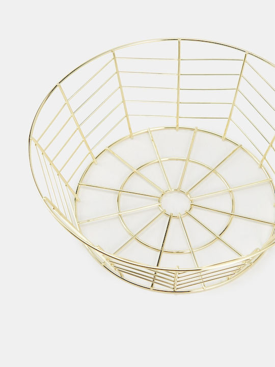 Obstschale Metallisch Gold 27x11cm