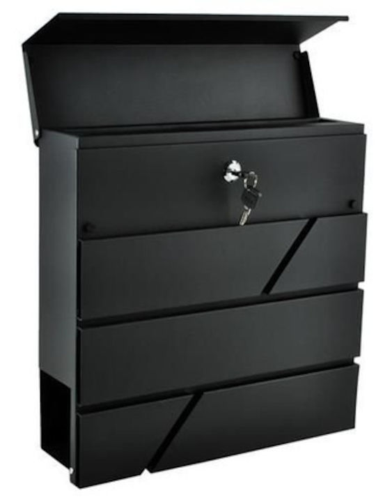 Malatec Външна Пощенска Кутия Inox в Сив Цвят 37x37x10см