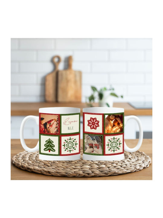 Weihnachts-Collage Keramiktasse