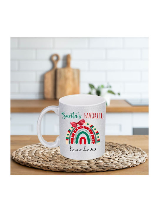 Weihnachtstasse Lehrer Keramik