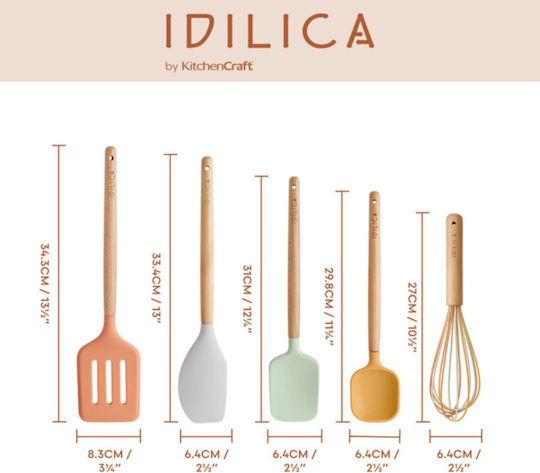 Kitchen Craft Σετ Kochutensilien 5Stück Mehrfarbig