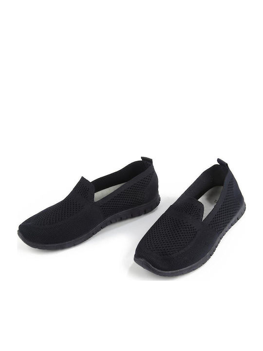 Material Slip-on-uri pentru femei Albastru