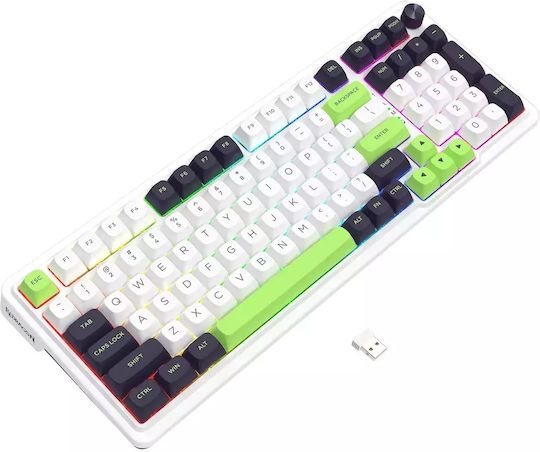 Redragon K686WBG-RGB-MAX Wireless Gaming Mechanical Keyboard with RGB lighting (English US) Green