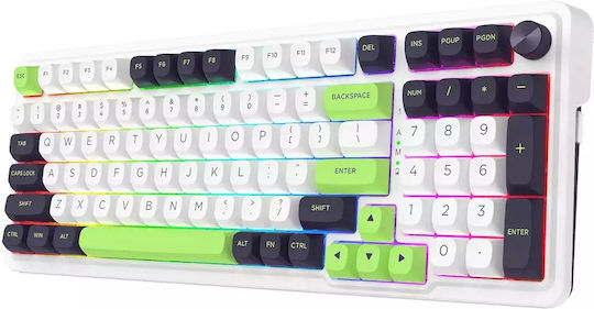 Redragon K686WBG-RGB-MAX Wireless Gaming Mechanical Keyboard with RGB lighting (English US) Green