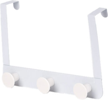 General Trade Türhaken 3 Schlitze Metallisch 30cm
