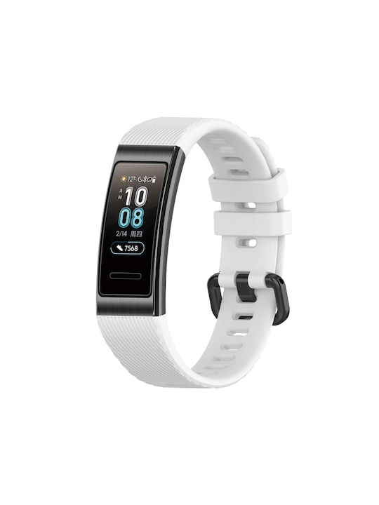 Λουράκι Σιλικόνης Λευκό (Huawei Band 3, Huawei Band 4 Pro)