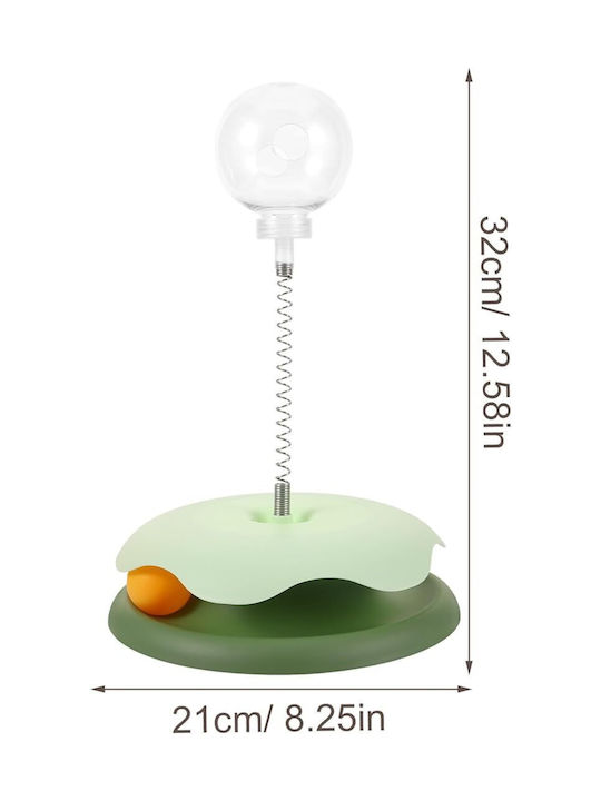 Interactive Cat Toy 2 In 1 Tunnel Ball Spring Game Release Function