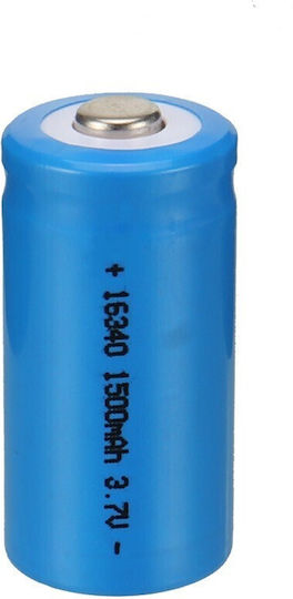 Rechargable Battery 16340 Li-ion 1500mAh 3.7V 1pcs