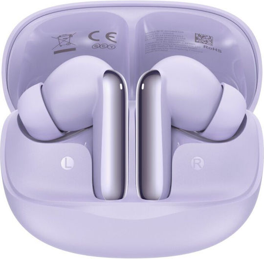 QCY Melobuds N50 Bluetooth Handsfree Earphones with Sweat Resistance and Charging Case Purple