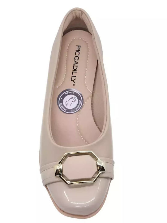 Anatomic Synthetic Leather Ballerinas Beige