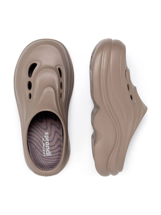 Sprandi Damen Clogs Braun