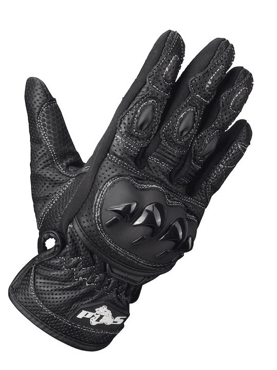 Winter Herren Motorradhandschuhe Leder Schwarz