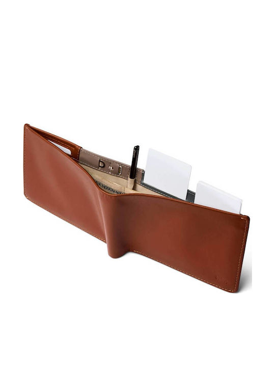 Leather Men's Wallet Travel with RFID Gold