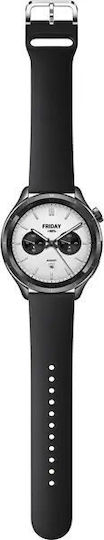 Xiaomi Watch S4 Aluminium 47mm Αδιάβροχο με Παλμογράφο (Μαύρο)