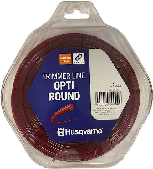 Husqvarna 597 66 88-41 Round Brush Cutter Trimmer Line Length 56m and Thickness 3mm