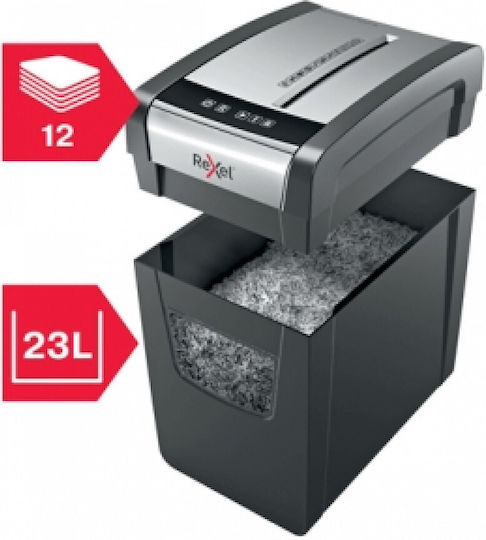 Rexel Καταστροφέας Εγγράφων Momentum X312 Cross Cut 12 Φύλλων με Κάδο 23lt