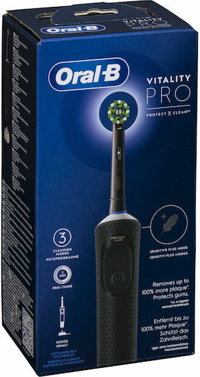 Oral-B Vitality Pro Protect X Clean Електрическа Четка за Зъби с Таймер Черен