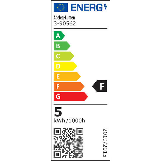 Adeleq Φωτιστικό Πάγκου Κουζίνας LED 5W Θερμό Λευκό