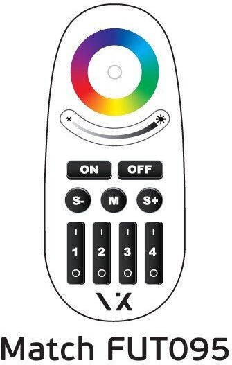 VK Lighting Dimmer Controller RGB+W 12-24V Max 6A 30m Steuergerät RGB+W 12-24V Max 6A 30m 90004-031698
