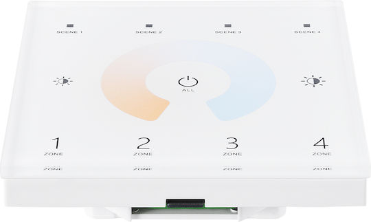 GloboStar Skydance Wall Mounted Dimmer Switch with LED Touch Frame