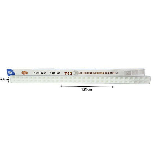 Φωτιστικό Πάγκου Κουζίνας LED 100W Ψυχρό Λευκό 120εκ.