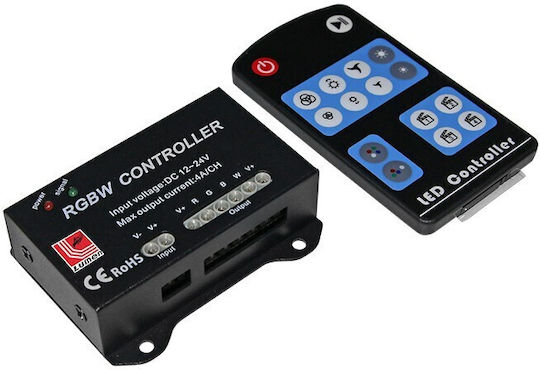 Adeleq Fără fir RGB Controller RF: RF (Radiofrecvență) cu Telecomandă 12VCC/192W 24VCC/384W 16A 30-341224