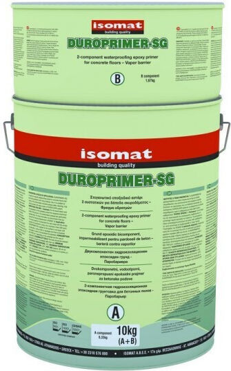 Isomat Duroprimer-SG Ειδικό Εποξικό Αστάρι 2 Συστατικών για Δάπεδα Σκυροδέματος Suitable for Construction Materials 10kg