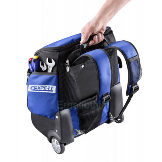 Expert Tools Wheeled Backpack Tool Bag Blue