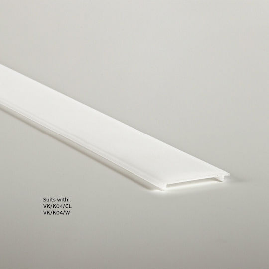 VK Lighting Χωνευτό Προφίλ Αλουμινίου Ταινίας LED 200x2.9x1.2εκ.