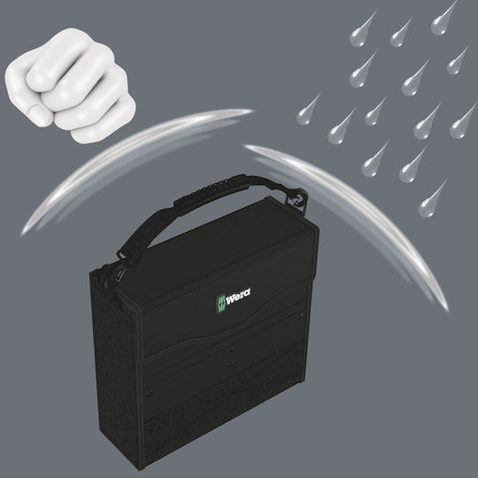 Wera 2go 2 Работна Чанта За Рамо Водоустойчива Черна
