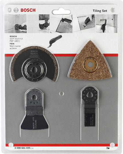 Bosch Gop Tile Kit Lame Multifuncționale 4buc 2608661695