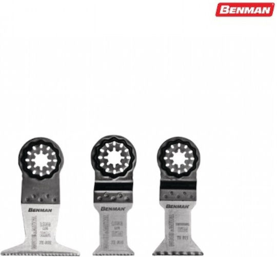 Benman Multitool Klingen für Holz und Metall 3Stück 72671