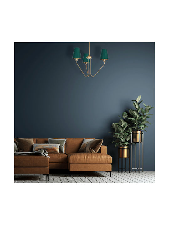 Eko Light Chandelier Lampshade 3xE27 Green MLP4907