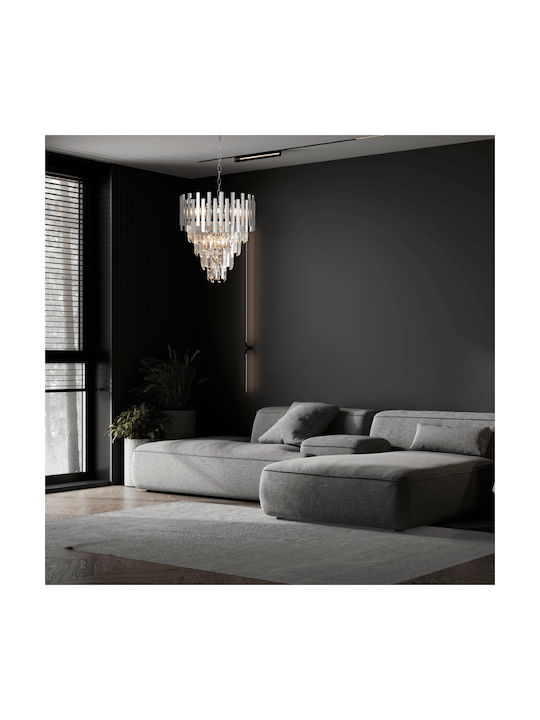 Eko Light Candelabru 9xE14 Ø45cm Argintiu ML5997