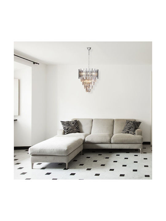 Eko Light Candelabru 9xE14 Ø45cm Argintiu ML5997