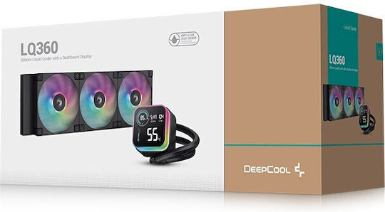 Deepcool LQ360 Water Cooling AIO CPU With 3 120mm Fans And ARGB Lighting