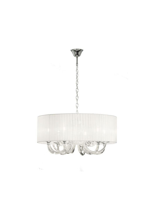 Ondaluce Leira Πολυέλαιος 6xE14 Ø70cm με Καπέλα Διάφανος SO.Leira/6