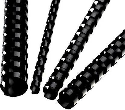Office Products Plastic Spine / Spiral Bookbinding 16mm 100pcs