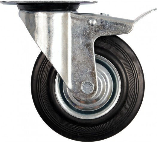 Vorel 007050 Rotating Wheels from Rubber with Brake