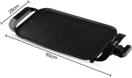 Raf Tabletop Electric Grill 1800W with Adjustable Thermostat 50cmx27cmcm