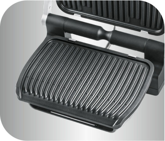 Tefal Optigrill Επιτραπέζια Ηλεκτρική Ψησταριά Αυλακωτής Πλάκας 2000W με Καπάκι και Ρυθμιζόμενο Θερμοστάτη 30x22.9εκ.