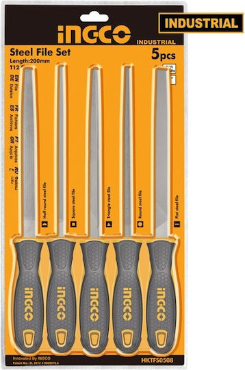 Ingco HKTFS0508 Set of Files with Handle 5pcs